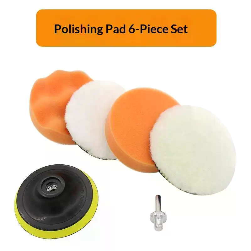 Polish Pad Set Buffer - 6 pezzi tampone in schiuma kit