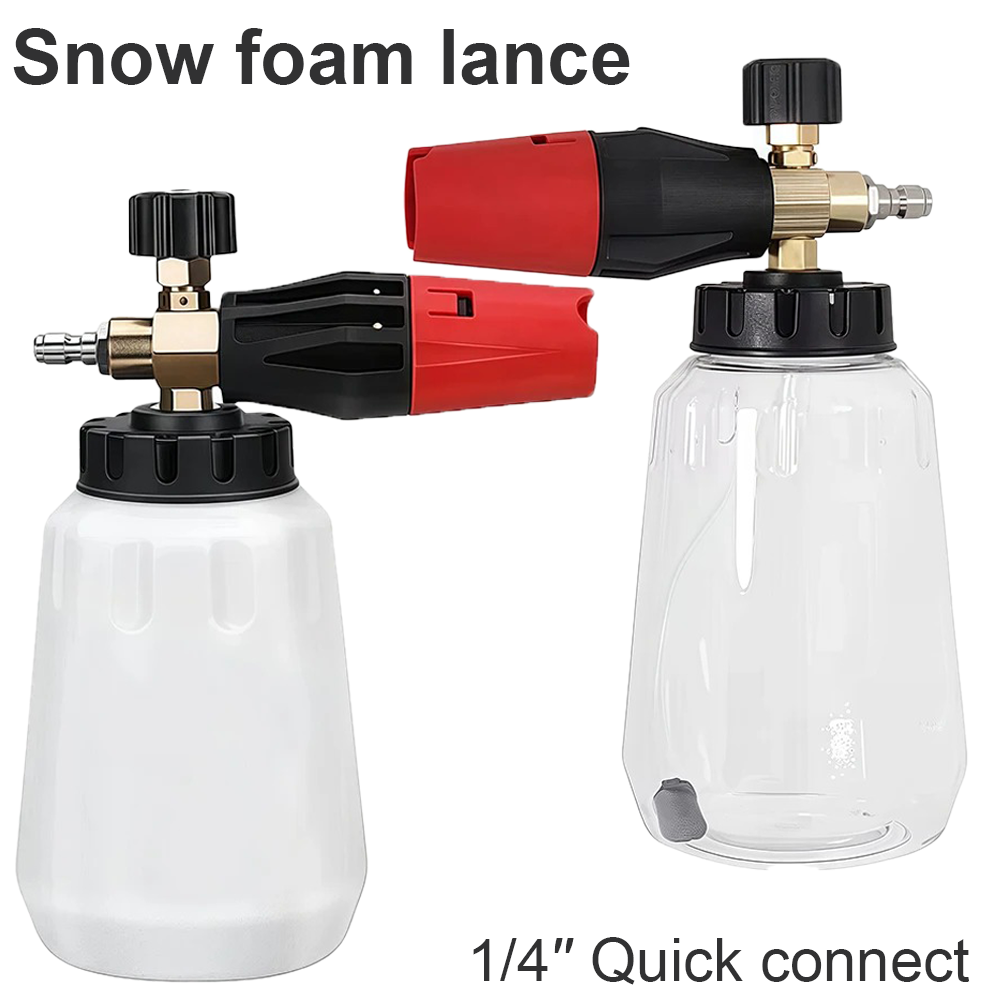Foam Cannon Car Wash - Lancia schiumogena regolabile da 1L con