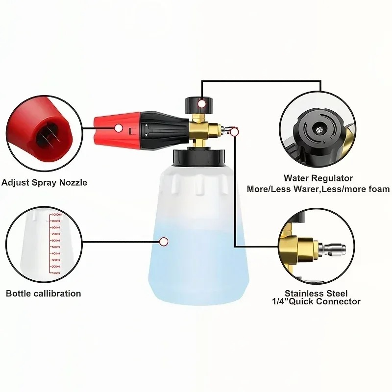 Lancia schiumogena regolabile  - Foam Cannon Car Wash recensione e prezzo