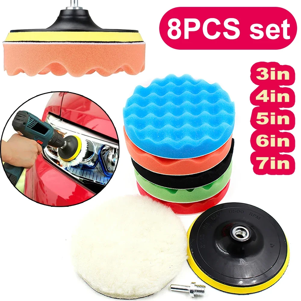 Nuovo 8 pezzi kit tamponi per  - Polish Pad Set Buffer recensione e prezzo